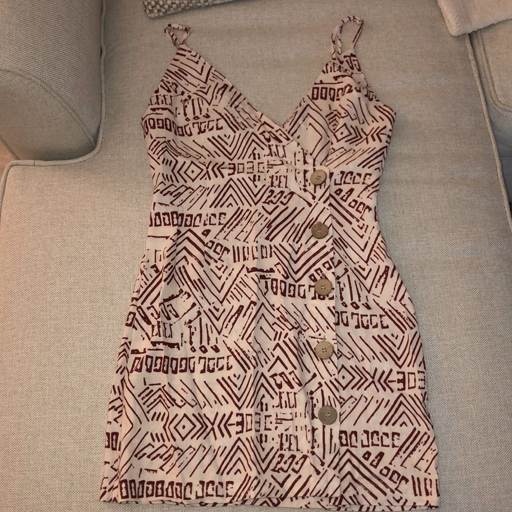 Brand New V neck dress with buttons